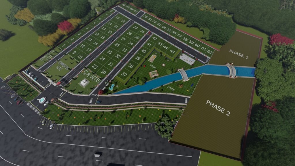 40ft Cement Concrete Roads and Infrastructure
